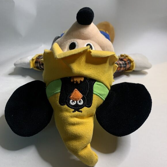Mickey Mouse Scarecrow Plush Toy Disney Store Stuffed Animal Farmer Fall Autumn - Picture 12 of 12